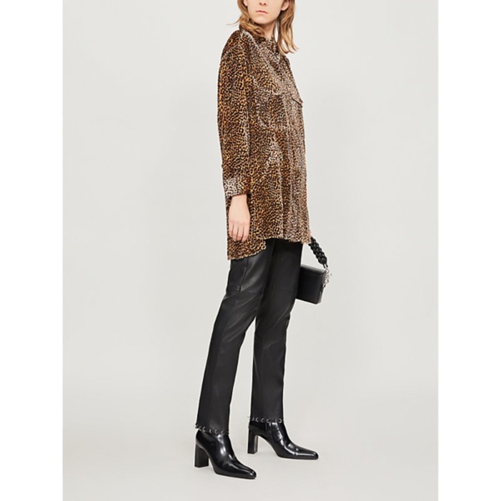 The Koppel’s Velvet Leopard Print Dress/ Shirt